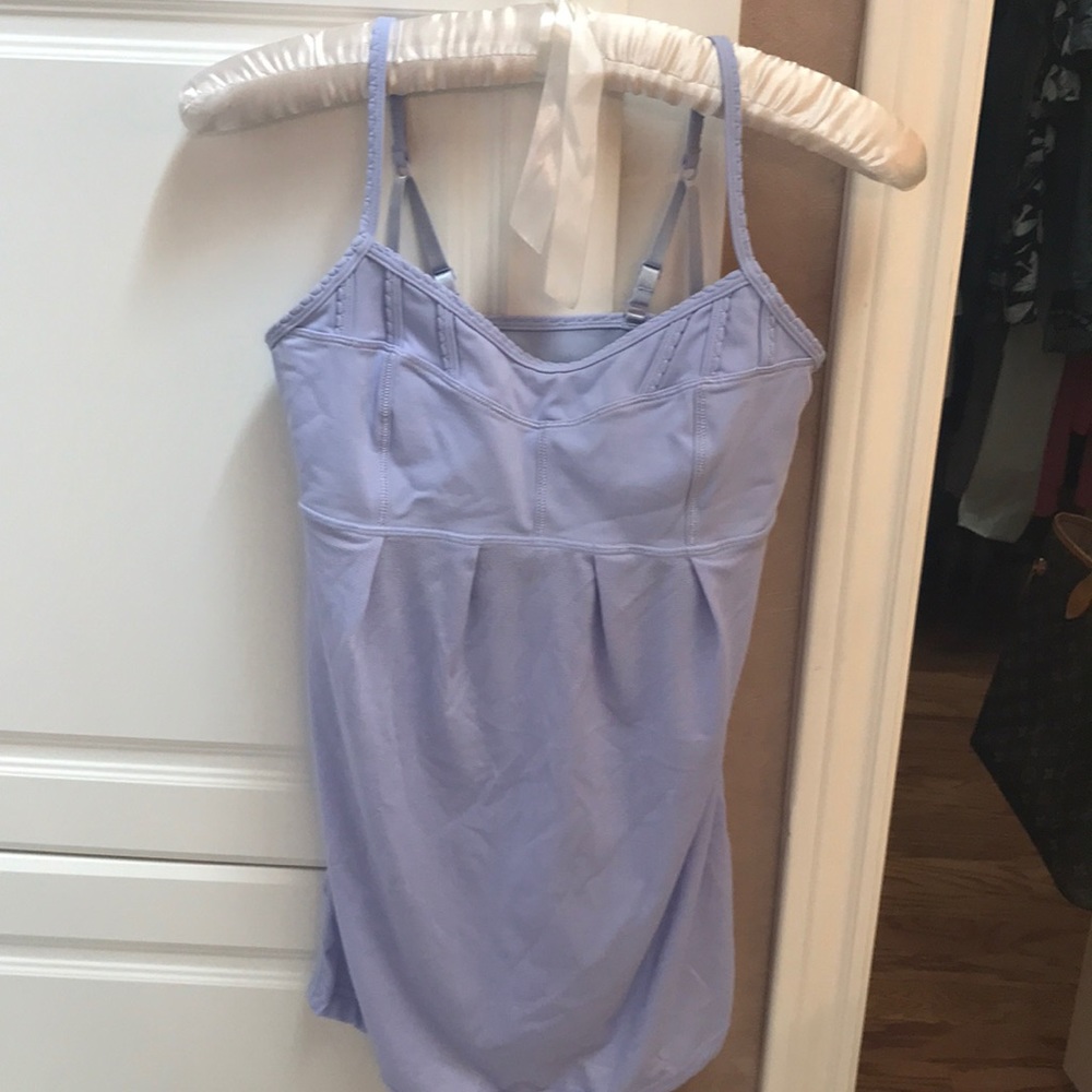 Lulu lemon light lavender workout top